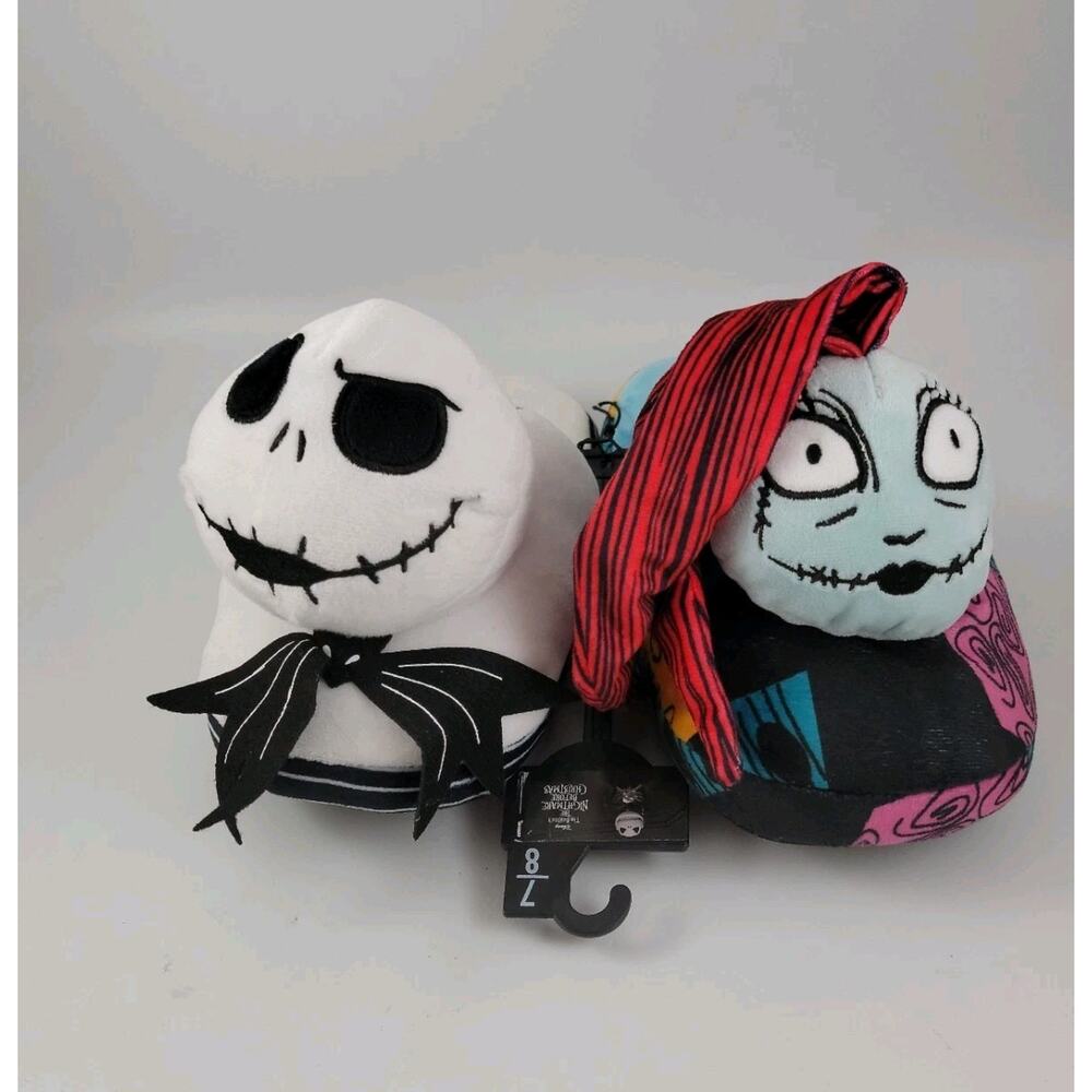 Disney NBC Jack & Sally Slippers Women's SZ 7-8 Nightmare Before Christmas NWT